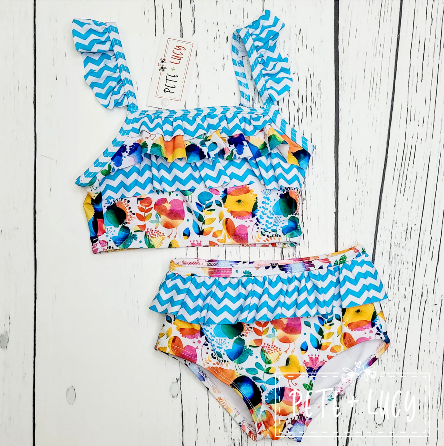 SWIM: Colorful Birds - Two Piece