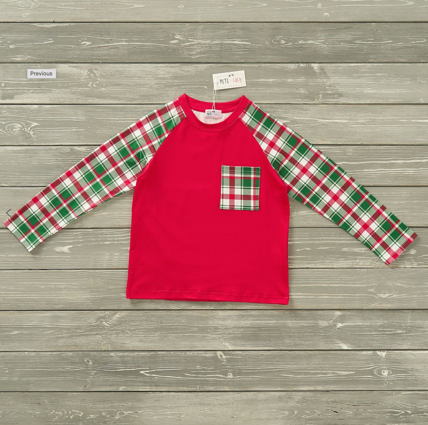 Poinsettias & Plaid - Boy Top